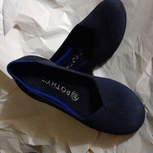 Rothy's Women's Black and Blue Flats Sz 8